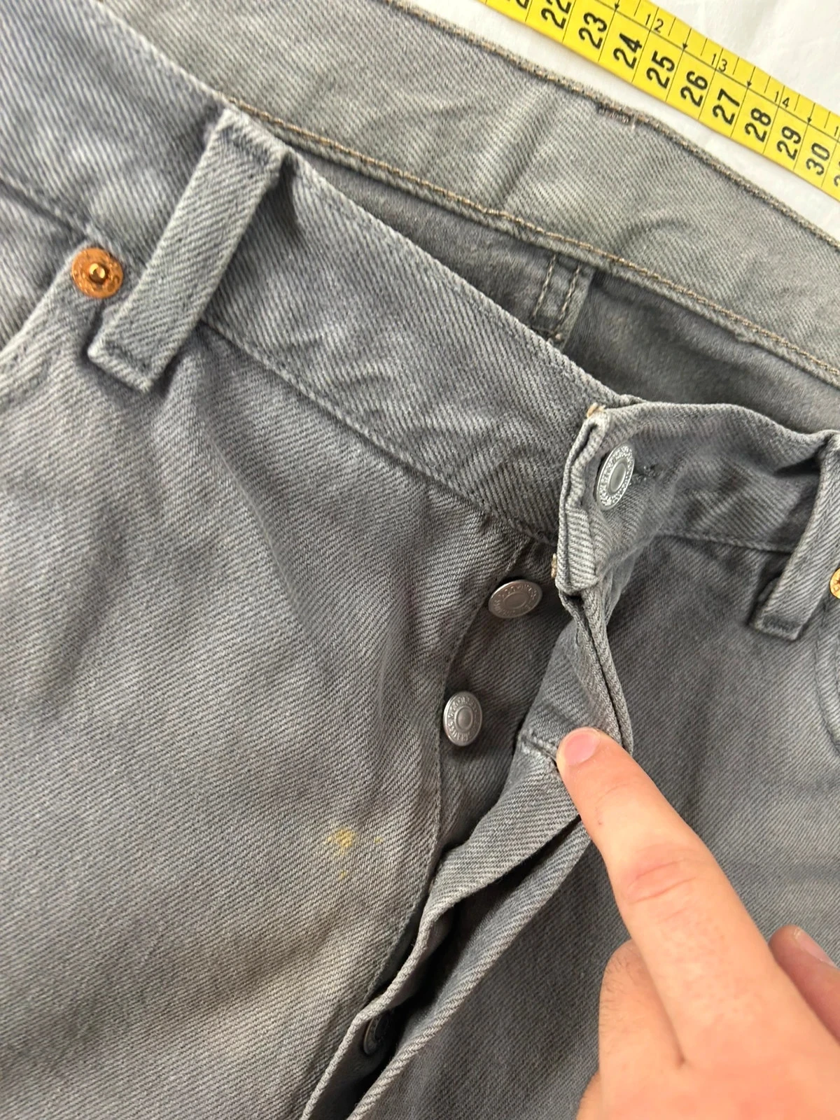 Grey straight cut Levi's lot 501 w38 l36 – photo 12